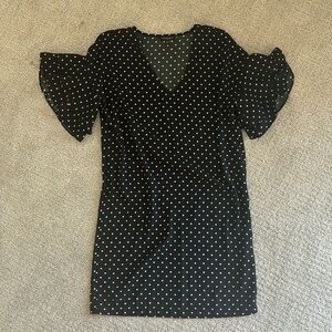 Black and White Polka Dot Banana Republic Dress 2